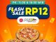 Promo ShopeeFood PHD Flash Sale Rp. 12 untuk 3 pizza Triple Fun Pizza di jam 11.00 dan 18.00 WIB