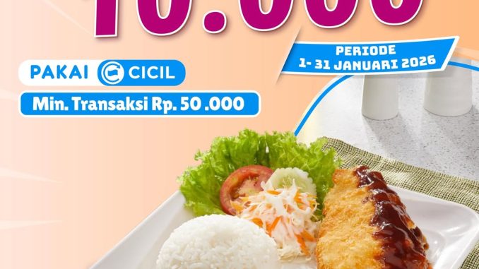 Promo Solaria DANA Cicil Diskon Rp. 10.000 untuk transaksi minimum Rp. 50.000