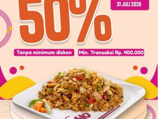 Promo Solaria Diskon 50% pakai Kartu Kredit Bank Mega hingga 31 Juli 2026