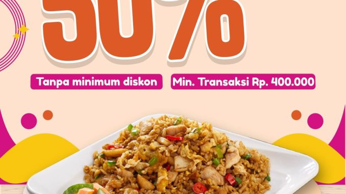 Promo Solaria Diskon 50% pakai Kartu Kredit Bank Mega hingga 31 Juli 2026