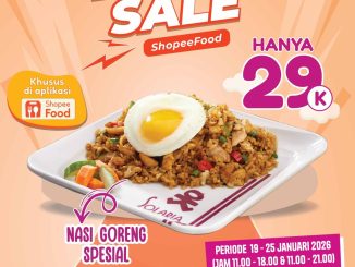Promo Solaria Flash Sale ShopeeFood Nasi Goreng Spesial Rp. 29.000 dengan jam terbatas