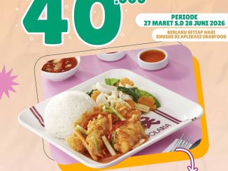 Promo Solaria GrabFood Diskon Rp. 40.000 hemat makan siang dengan GrabFood dan minimum transaksi Rp160.000