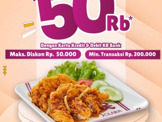 Promo Solaria KB Bank Diskon Rp. 50.000 setiap Kamis transaksi minimal Rp. 200.000