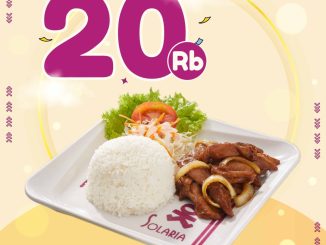 Promo Solaria ShopeeFood Menu Favorit Diskon Rp. 20.000 dengan minimal transaksi Rp110.000 sampai 12 Juli 2026