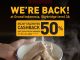 Promo Song Fa Re-Opening Cashback 50% untuk GFC Member di Grand Indonesia Skybridge Level 3A
