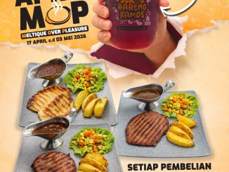 Promo Steak Moen Moen beli 1 menu gratis 1 minuman untuk Original Steak