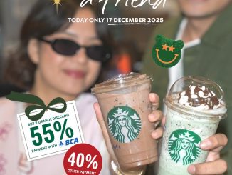 Promo Starbucks Treat A Friend 2 Grande Beverage Diskon 55% satu hari