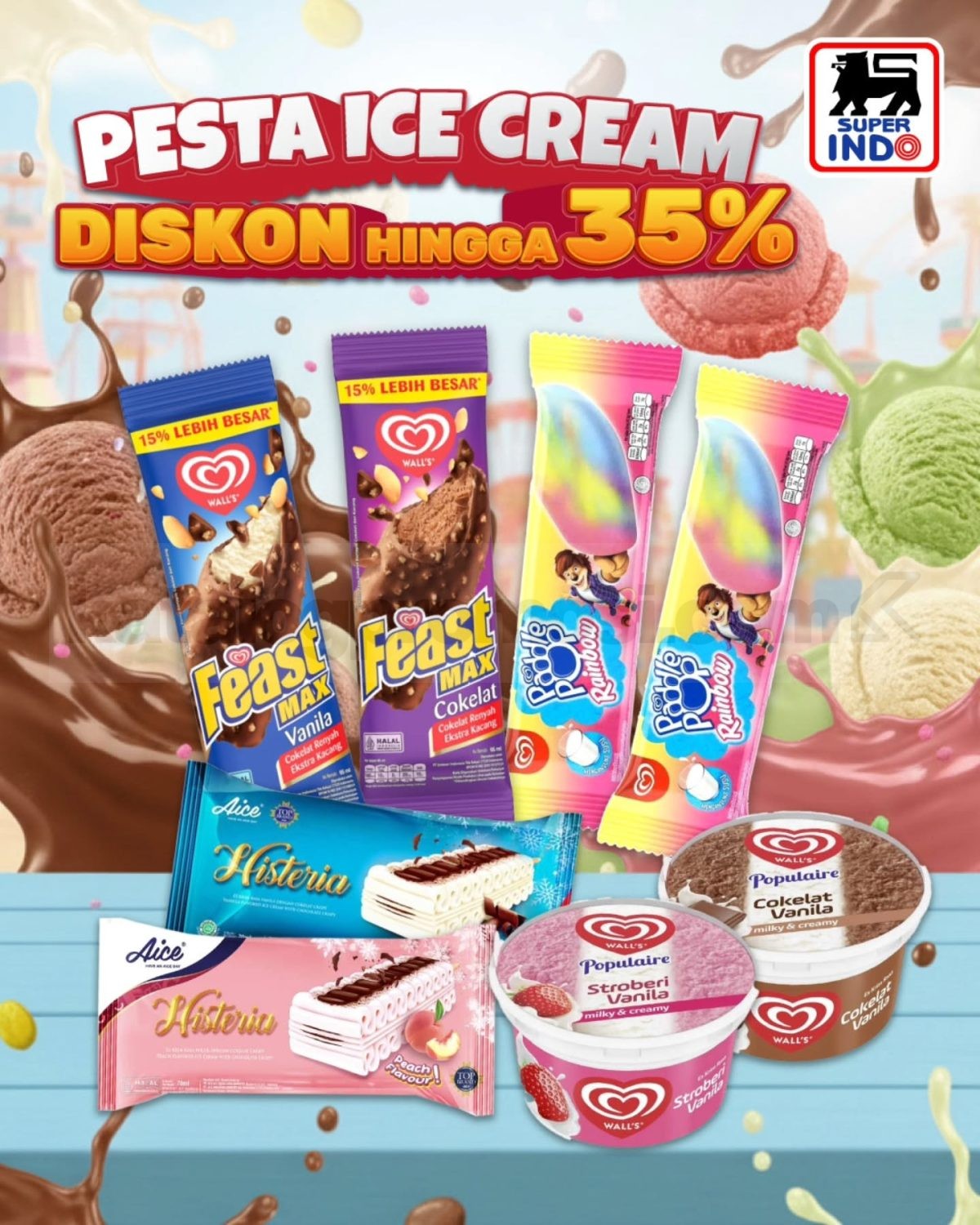 Promo Super Indo Pesta Ice Cream Diskon Hingga 35% Promo Super Indo Pesta Ice Cream Diskon Hingga 35% 1