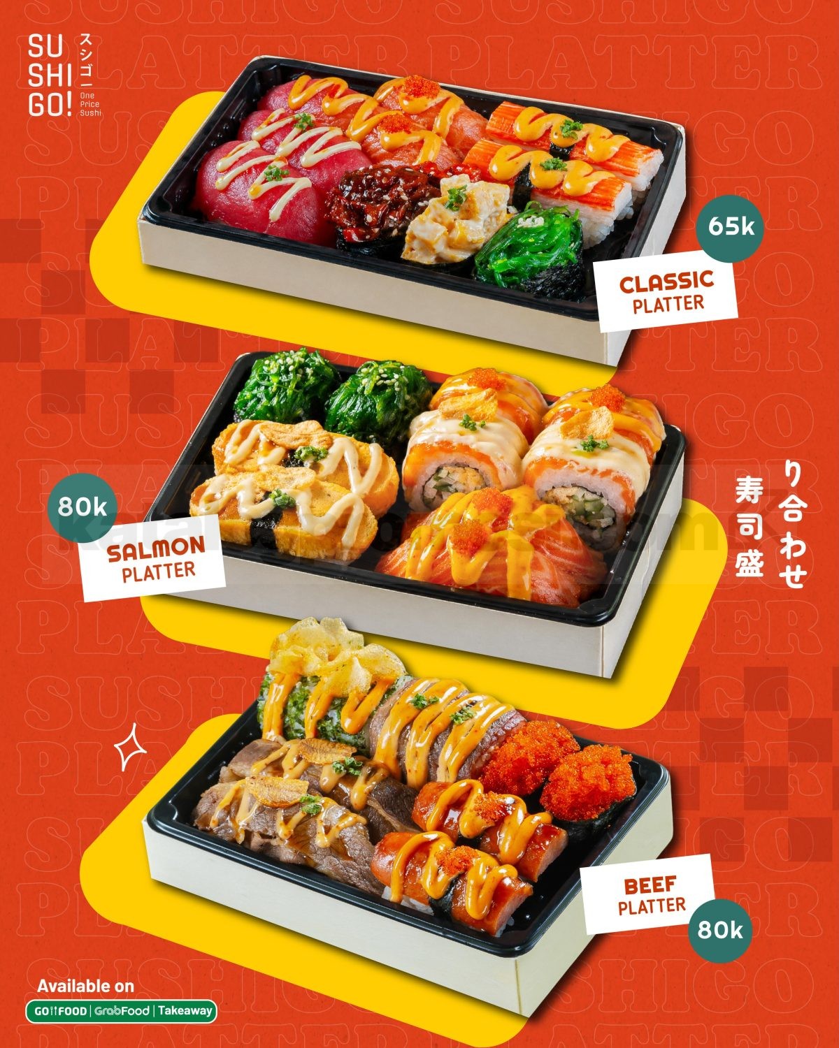 Promo Sushi Go! Platter mulai Rp. 65.000++ Promo Sushi Go! Platter mulai Rp. 65.000++