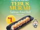 Promo Sushi Tei Hari Sushi Internasional Salmon Fried Roll Rp. 1 dengan minimum transaksi Rp. 350.000