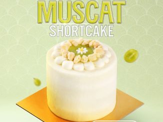 Muscat Shortcake Sushi Tei Rp. 199.000 lembut dan segar dengan krim dan anggur muscat