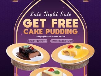 Promo Sushikun Late Night Sale Free Cake Pudding minimal Rp150.000 di SK Bigmall Samarinda