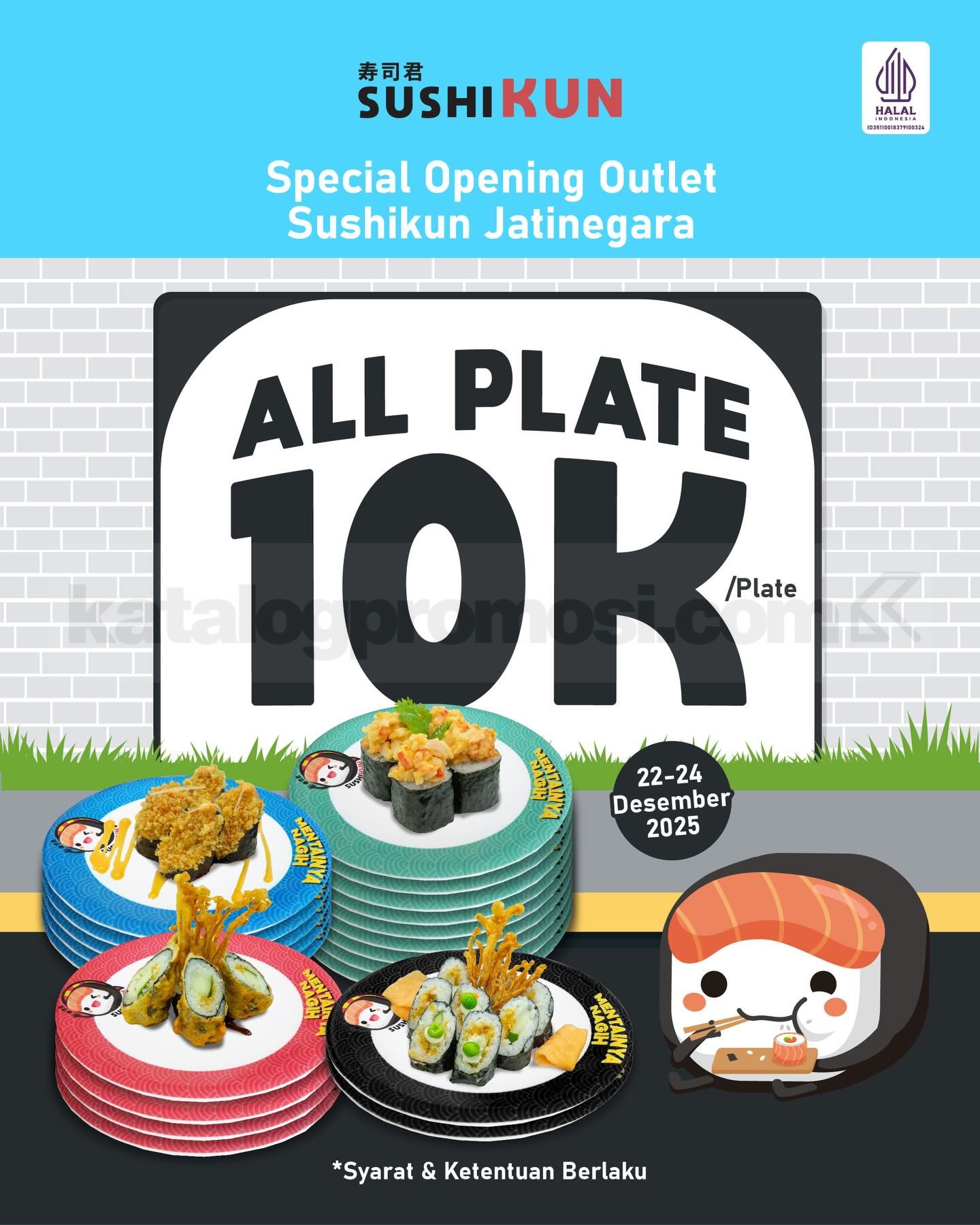 Promo Sushikun Opening Jatinegara All Sushi Rp. 10.000 Promo Sushikun Opening Jatinegara All Sushi Rp. 10.000 dine-in Cityplaza Jatinegara
