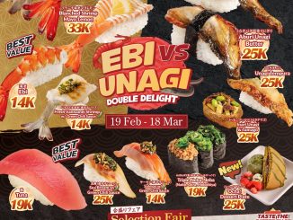 Promo Sushiro Ebi vs Unagi Double Delight Mulai Rp. 14.000 1