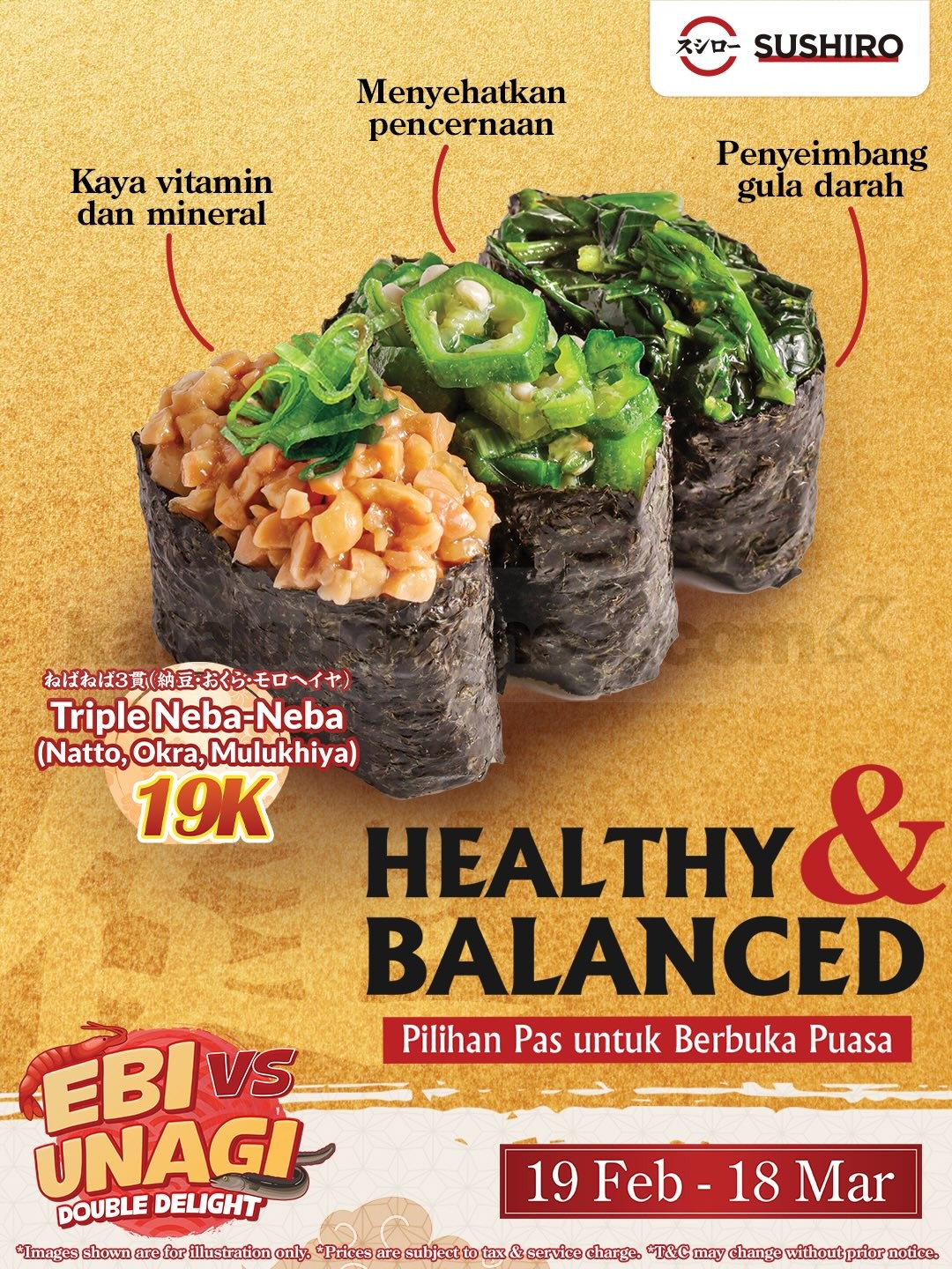 Promo Sushiro Ebi vs Unagi Double Delight Mulai Rp. 14.000 Promo Sushiro Ebi vs Unagi Double Delight Mulai Rp. 14.000 7