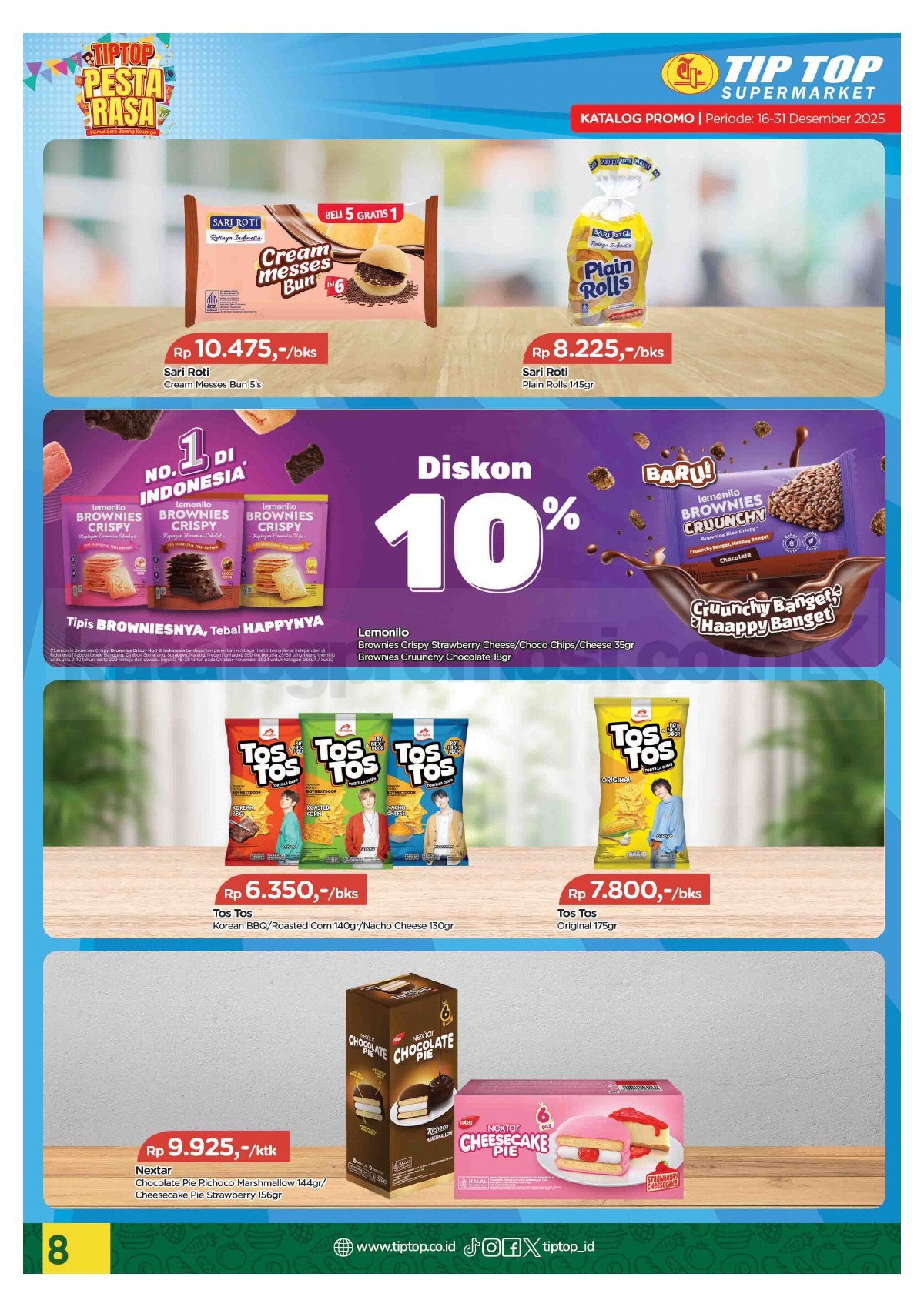 Promo TIP TOP SWALAYAN Katalog Mingguan 16-31 Desember 2025 Promo TIP TOP SWALAYAN Katalog Mingguan 16-31 Desember 2025 8
