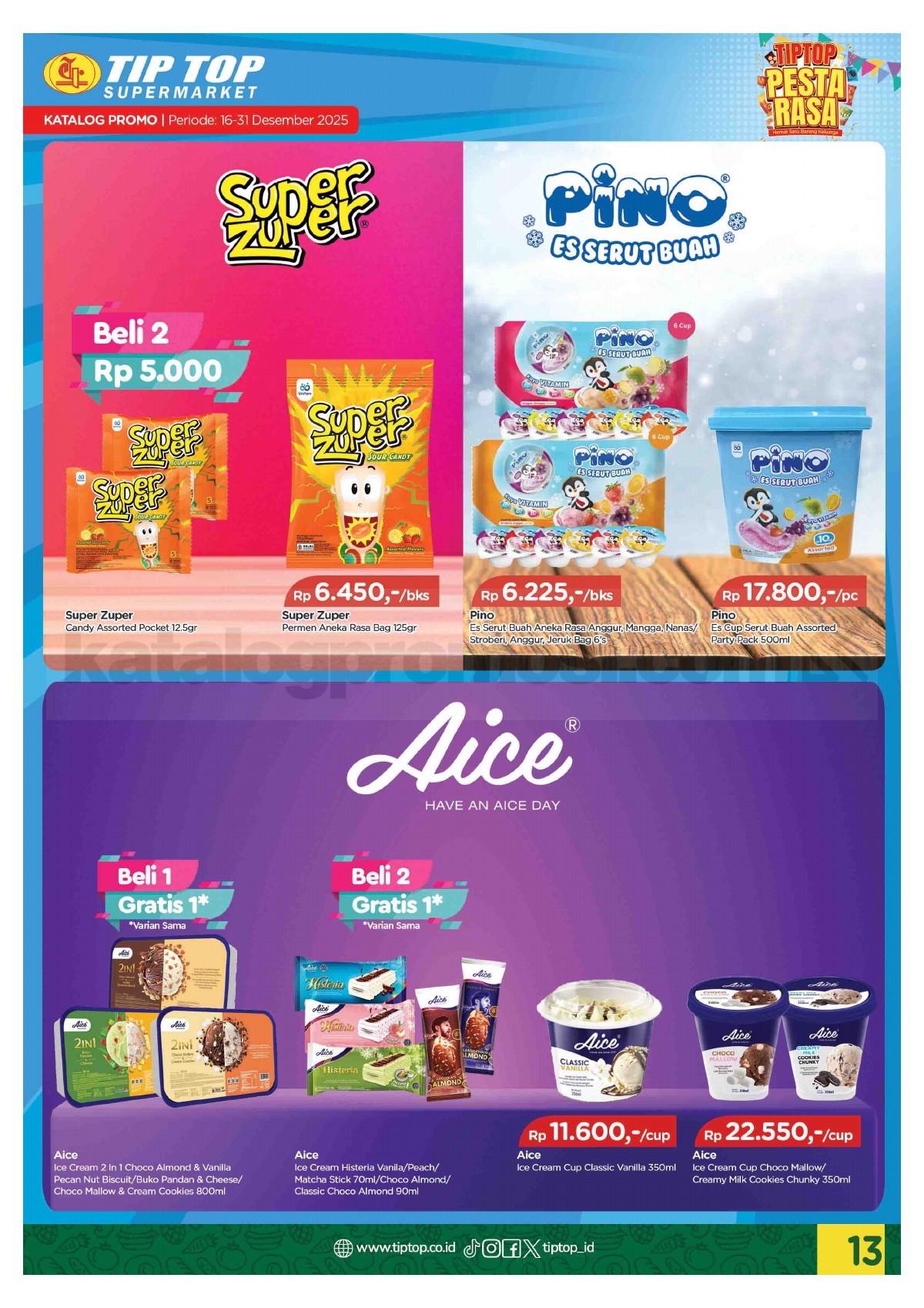 Promo TIP TOP SWALAYAN Katalog Mingguan 16-31 Desember 2025 Promo TIP TOP SWALAYAN Katalog Mingguan 16-31 Desember 2025 13
