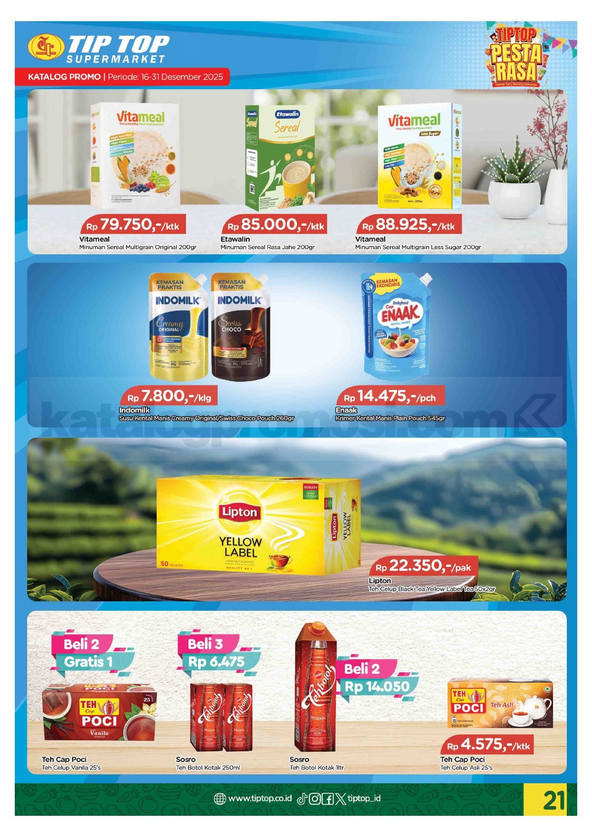 Promo TIP TOP SWALAYAN Katalog Mingguan 16-31 Desember 2025 Promo TIP TOP SWALAYAN Katalog Mingguan 16-31 Desember 2025 21