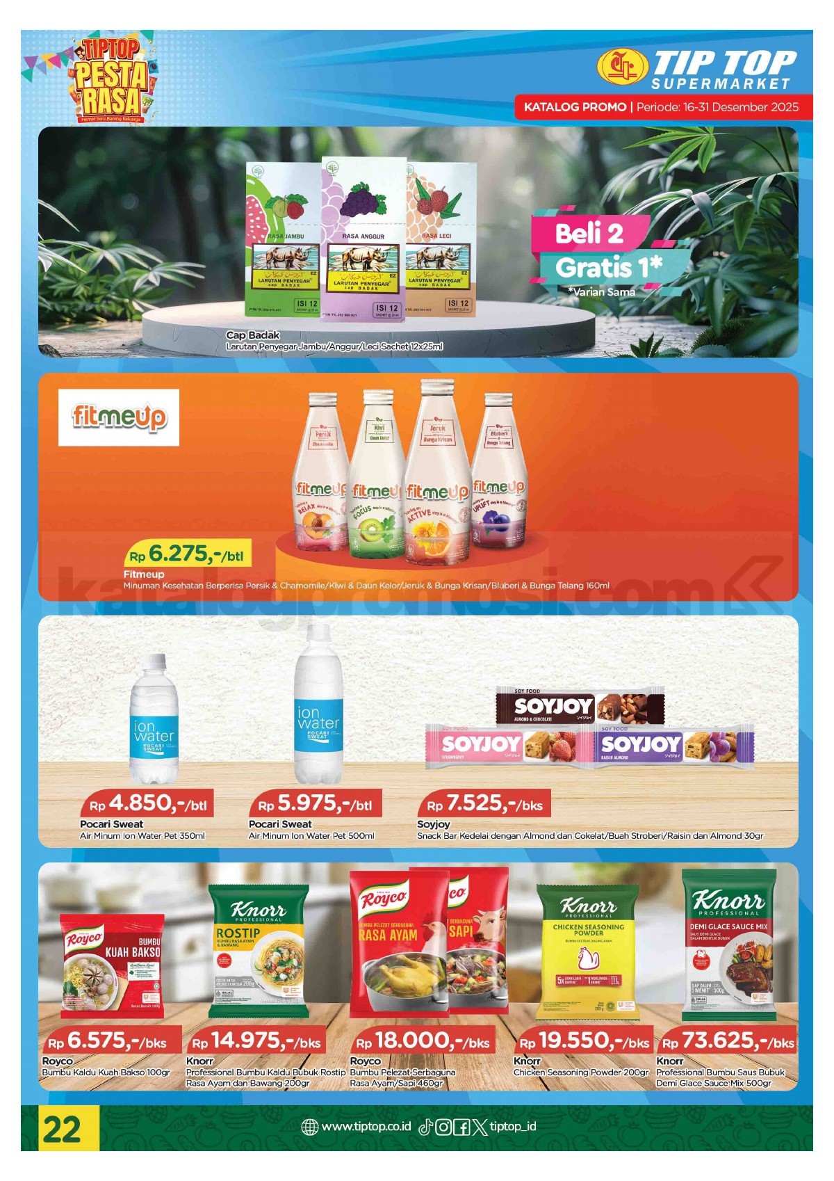 Promo TIP TOP SWALAYAN Katalog Mingguan 16-31 Desember 2025 Promo TIP TOP SWALAYAN Katalog Mingguan 16-31 Desember 2025 22
