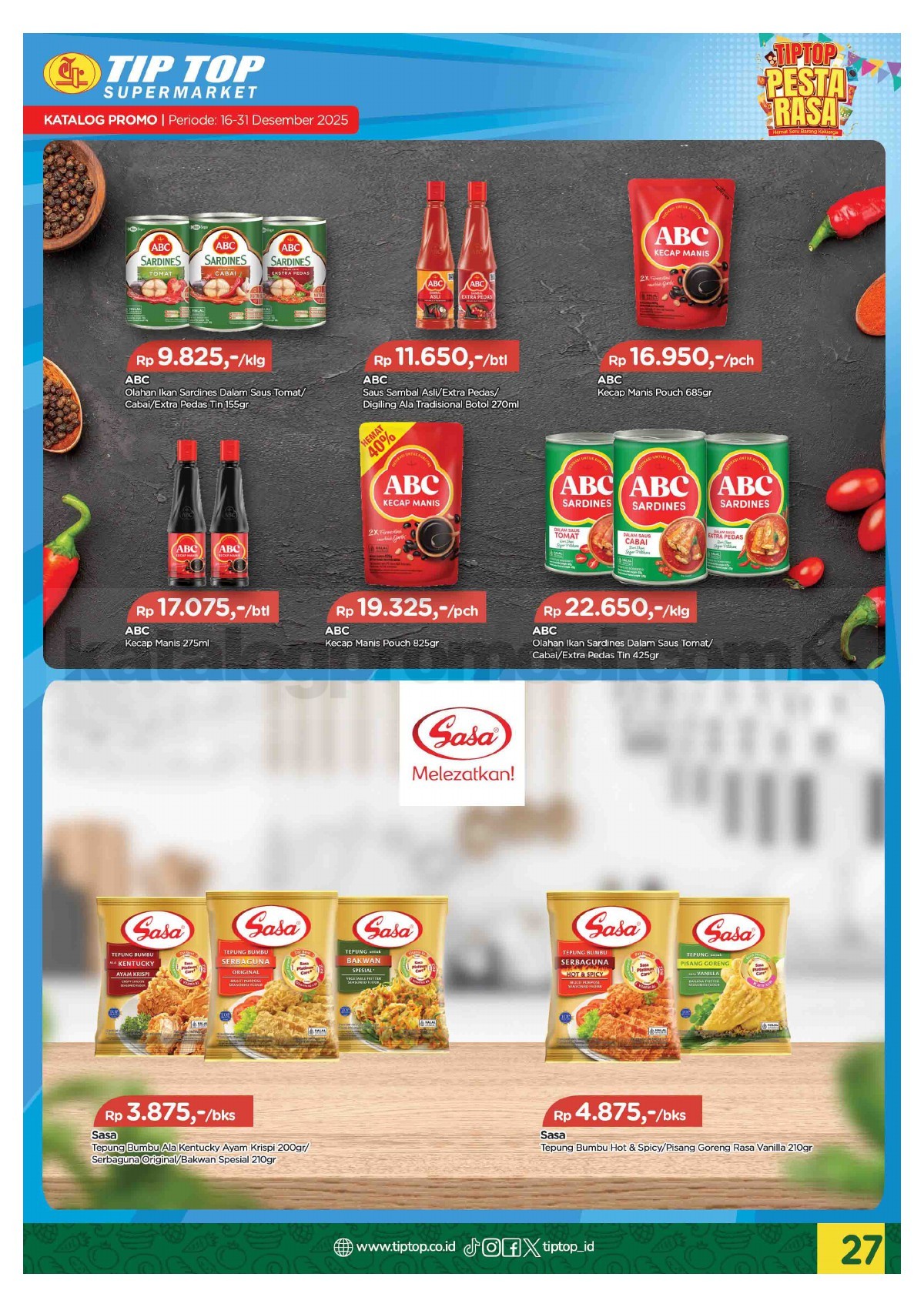 Promo TIP TOP SWALAYAN Katalog Mingguan 16-31 Desember 2025 Promo TIP TOP SWALAYAN Katalog Mingguan 16-31 Desember 2025 27