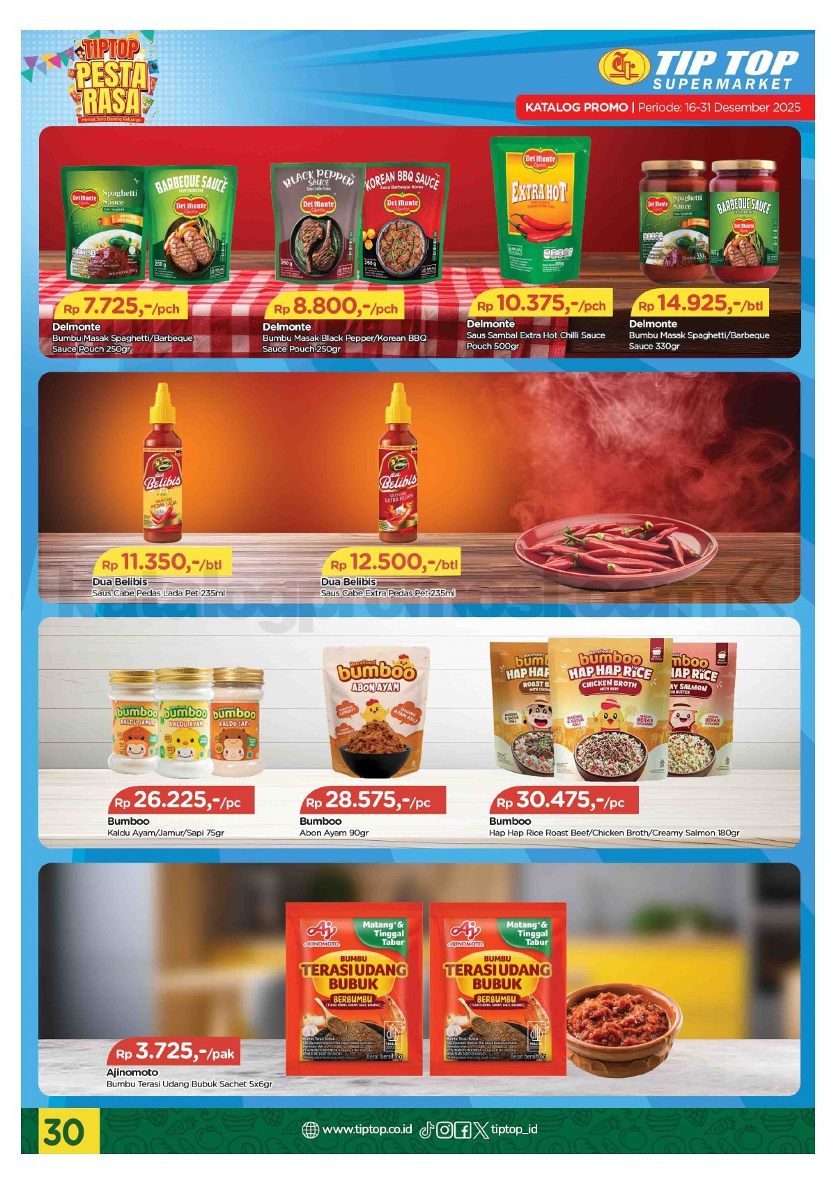 Promo TIP TOP SWALAYAN Katalog Mingguan 16-31 Desember 2025 Promo TIP TOP SWALAYAN Katalog Mingguan 16-31 Desember 2025 30