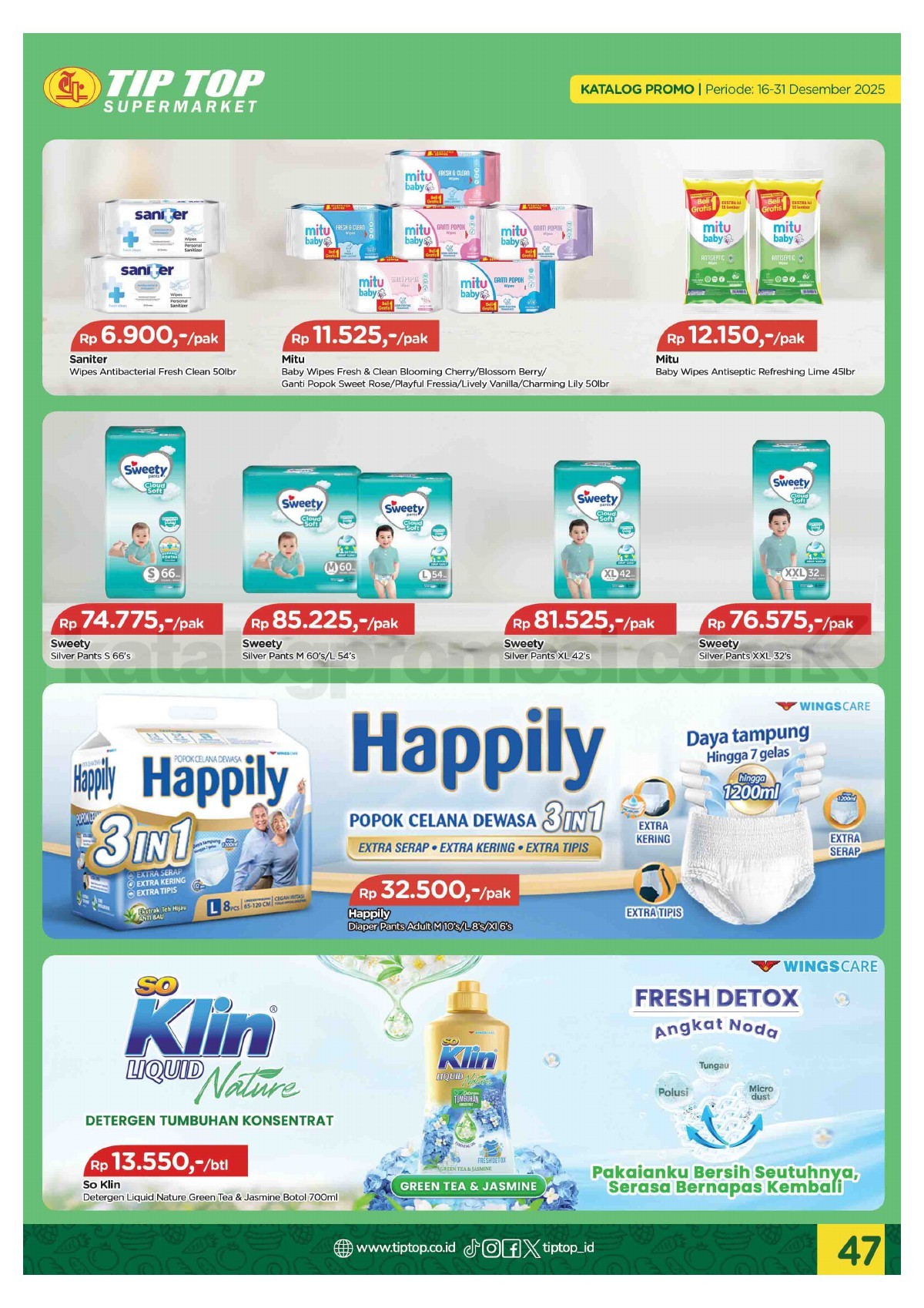 Promo TIP TOP SWALAYAN Katalog Mingguan 16-31 Desember 2025 Promo TIP TOP SWALAYAN Katalog Mingguan 16-31 Desember 2025 47