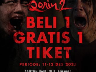 Promo TIX ID Beli 1 Gratis 1 Tiket Film Qorin 2, berlaku 11–12 Desember 2025 di seluruh bioskop Indonesia.