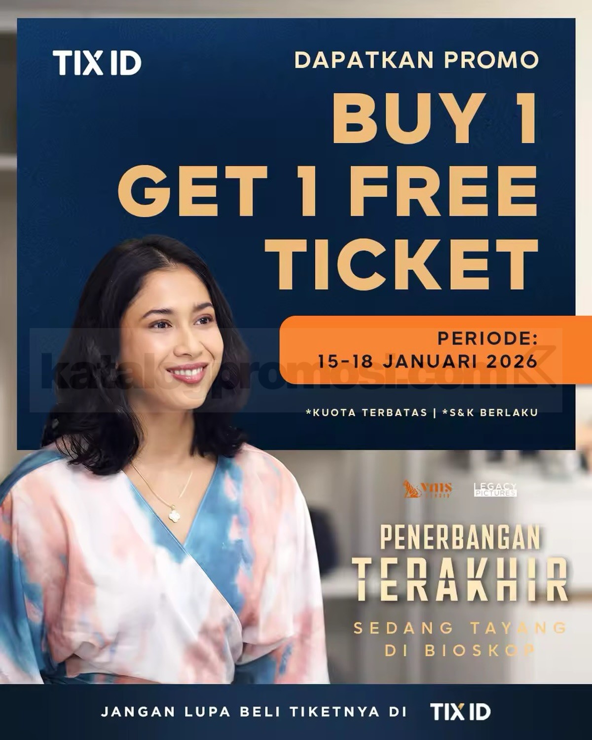 Promo TIX ID Buy 1 Get 1 Tiket Film Penerbangan Terakhir Promo TIX ID Buy 1 Get 1 tiket film Penerbangan Terakhir