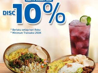 Promo Tong Tji Tea House Diskon 10% pembayaran pakai Kartu Kredit BCA setiap hari Rabu