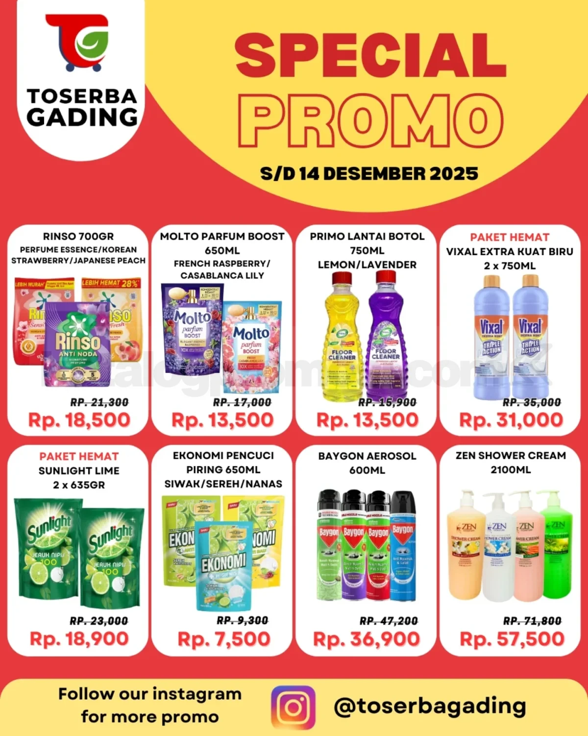 Promo Toserba Gading Weekend Hemat periode 12-14 Desember 2025 Promo Toserba Gading Weekend Hemat periode 12-14 Desember 2025 1