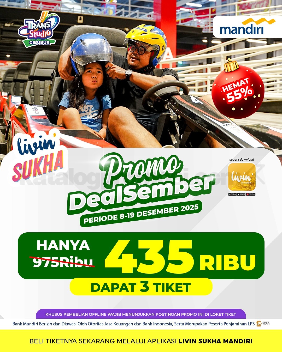 Promo Trans Studio Cibubur Bank Partners Diskon Hingga 55% Promo Trans Studio Cibubur Bank Partners Diskon Hingga 55% 1