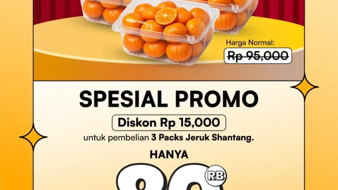 Promo Transmart Allo Bank Diskon Rp. 15.000 Jeruk Shantang di Transmart