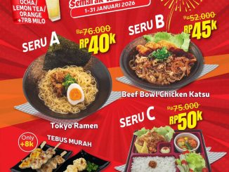 Promo Washoku Sato Paket SERU mulai Rp. 40.000 dengan menu Jepang dan add-on minuman hemat