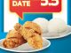 Promo Wendy’s Double Date 5.5 paket hemat Rp. 55.000 3 ayam 2 nasi