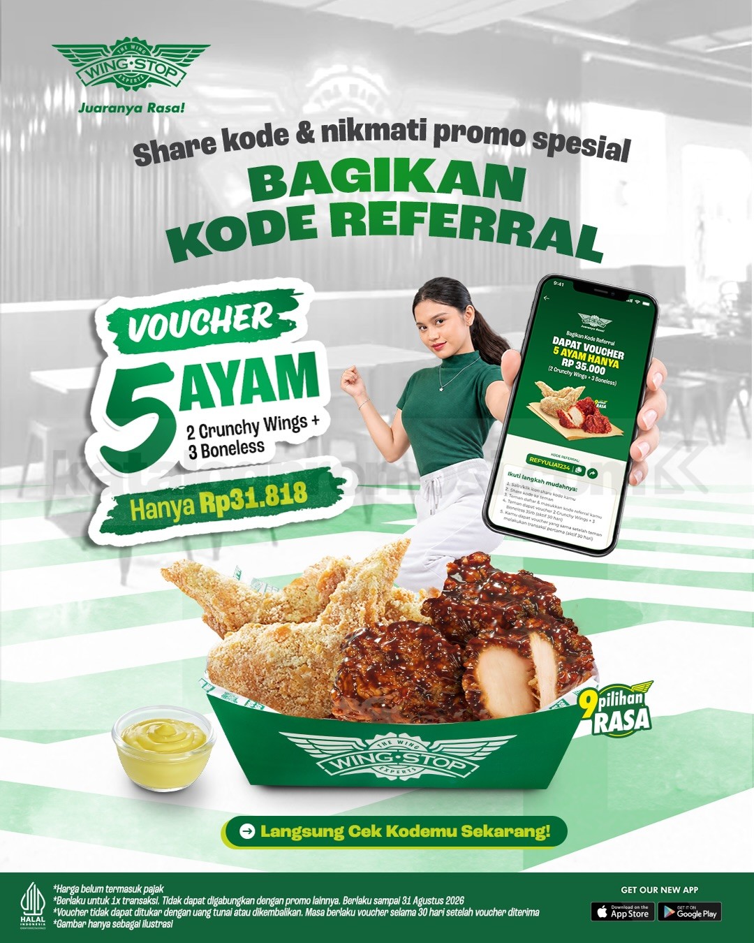 Promo Wingstop Member Voucher Diskon hingga 50% Promo Wingstop Member Voucher Diskon hingga 50% 4