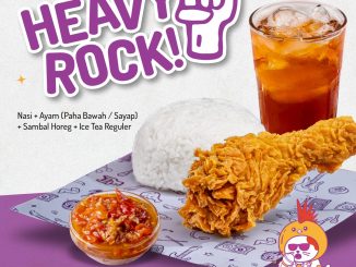 Promo Wizzmie Heavy Rock Paket Nasi Ayam mulai Rp. 17.727 dengan sambal horeg dan ice tea reguler