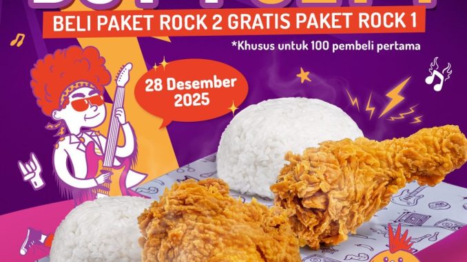 Promo Wizzmie WIZZCHICKEN Buy 1 Get 1 Paket Rock 1