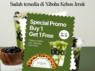 Promo Xiboba NEW Matcha Series beli 1 gratis 1 dengan XiMochi Waffle