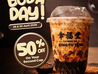 Promo Xing Fu Tang National Boba Day diskon 50% minuman kedua varian boba