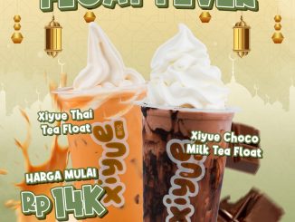 Promo Xiyue Float Fever Minuman Favorit mulai Rp. 14.000 Thai Tea Float dan Choco Milk Tea Float