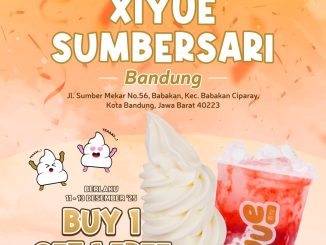 Promo Xiyue Opening Bandung Buy 1 Get 1 Free Ice Cream Cone periode 11–13 Desember 2025 di Xiyue Sumbersari
