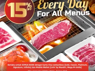 Promo YAKINIKU LIKE Diskon 15% Semua Menu Pakai VISA 1