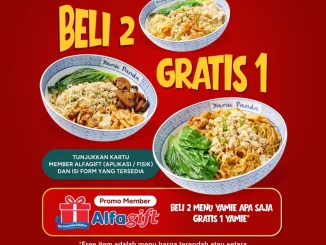 Promo Yamie Panda Beli 2 Gratis 1 Khusus Member Alfamart dengan kartu Alfagift