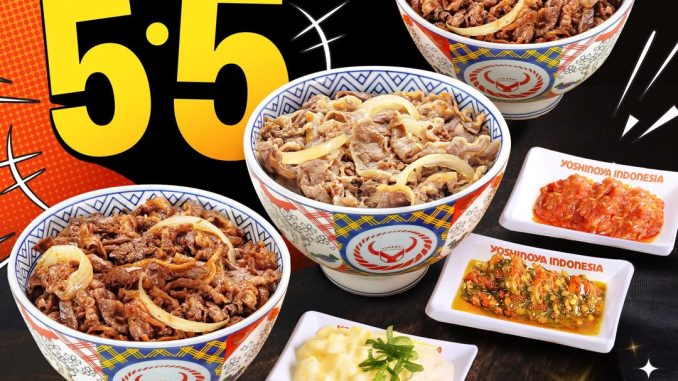 Promo Yoshinoya 5.5 Beef Bowl mulai Rp. 51 ribu paket hemat dan diskon kopi