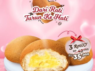 Promo Roti'O Februari 3 Roti'O Cuma Rp 35.000 untuk pembelian langsung di outlet tertentu