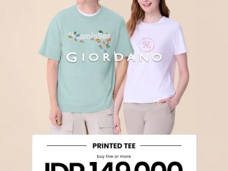 Promo Giordano Weekend Rewards Buy Five or More mulai Rp. 149.000 dengan cashback hingga Rp. 500.000