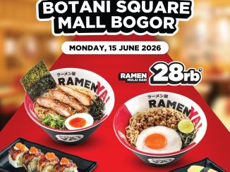 Promo RamenYa Re-Opening Botani Square Ramen mulai Dari Rp 28 Ribu dengan outlet baru dan menu sushi