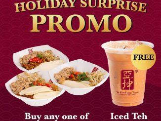 Promo Ya Kun Kaya Toast Holiday Surprise Free Iced Teh Tarik untuk pembelian Yamin Series