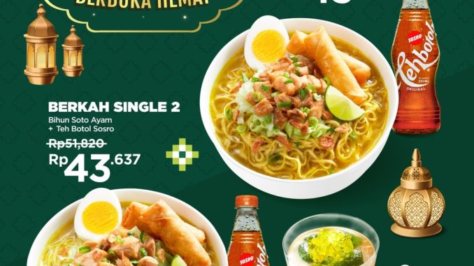 Promo Bakmi GM BERKAH Paket Bukber Mulai Rp. 43.000 menu berbuka hemat