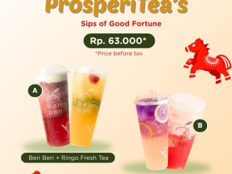 Promo Banban Prosperi-tea Pairs Rp. 70.000 paket duo minuman hemat